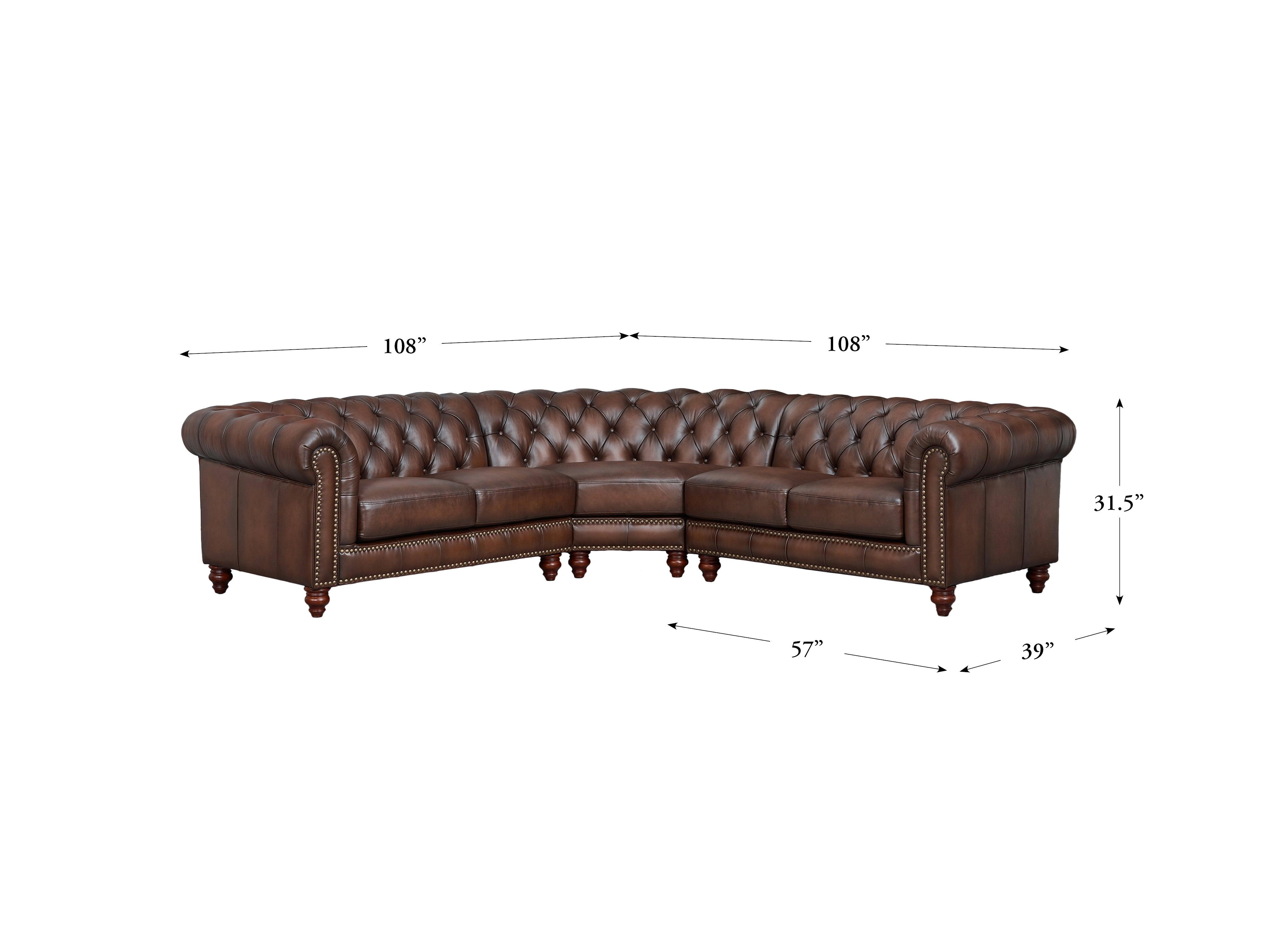 Alton Bay Leather Sectional Collection - Hydeline USA